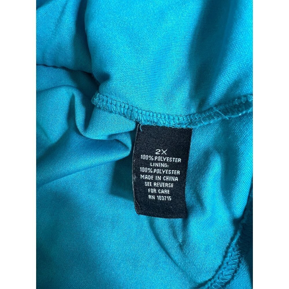 Zac & Rachel Women's Turquoise Blouse - Picture 4 of 6